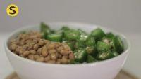 秋葵纳豆饭+温泉蛋的做法步骤6