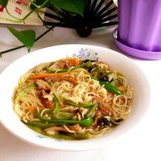 大肠豆角面