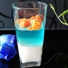 鸡尾酒双层布丁